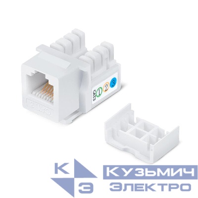 Вставка Keystone Jack RJ12 (6P6C) угол 90град. 110 IDC Cabeus 7957c