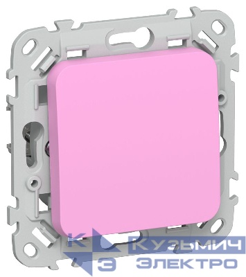 Выключатель проходной 1-кл. СП FLITE ВС61-1-0-ФлПр 10А механизм пурпур. IEK FI-V12-0-10-1-K99
