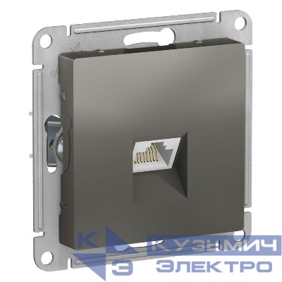 Розетка компьютерная AtlasDesign RJ45 кат.6A механизм сталь SE ATN000986