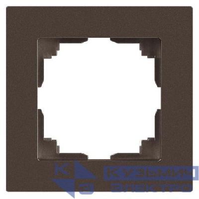 Рамка 1-м СП Accent 6-501-08 бронза Intro Б0063765