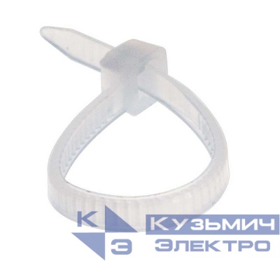 Хомут кабельный 2.5х100 нейл. бел. (уп.100шт) Rexant 07-0100