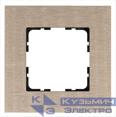 Рамка 1-м G-Metal метал. алюм. шампань Champagne Gold Jasmart G1001AG