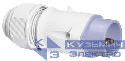 Вилка 32А 2п IP44 Bals 4433