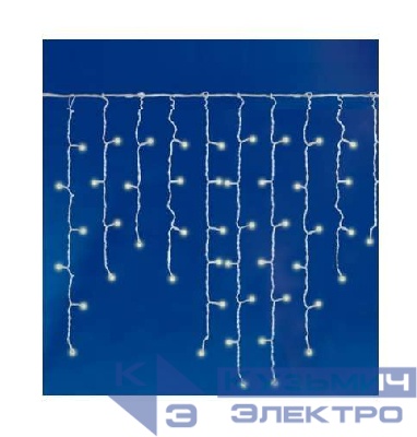 Гирлянда "Бахрома" ULD-B3010-200/TWK WHITE IP67 с эффектом мерцания 3м соединяемая 200LED бел. свет провод бел. TM Uniel UL-00001366
