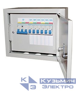 Щиток осветительный навесной ОЩВ-6 УХЛ4 63/25А IP54 Электротехник ET004199