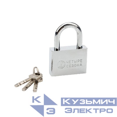 Замок навесной "Сталь" 60мм ЧЕТЫРЕ СЕЗОНА 79-0036