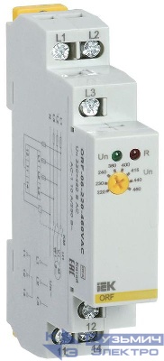 Реле фаз ORF 08 3ф 220-460В AC IEK ORF-08-220-460VAC 0