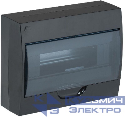 Корпус навесной ЩРН-П-12 Krepta 3 IP41 пластик. черн. IEK MKP12-N-12-41-K02