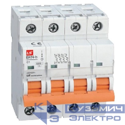 Выключатель автоматический модульный 4п (3P+N) C 25А 10кА BKN-b LS Electric 061404238B