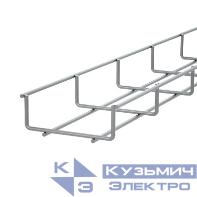 Лоток проволочный 100х35 L3000 сталь 4мм PL35-100-3000 оцинк. КМ LO0650