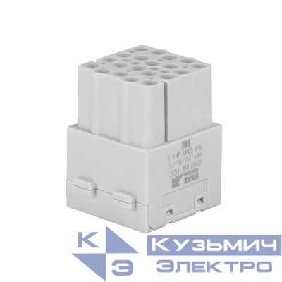 Розетка OptiLink HDC-HM-20-16-FС-(0.14-4.0) 500В КЭАЗ 352191