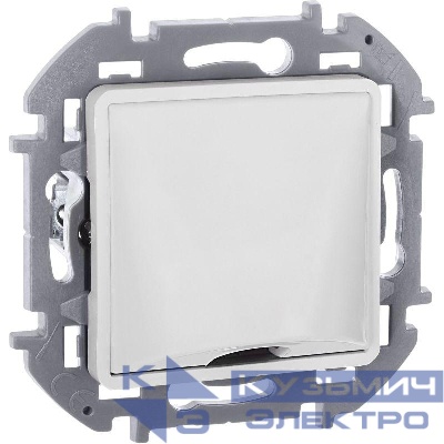 Вывод кабеля Inspiria с зажимом для крепления бел. IEK 673890