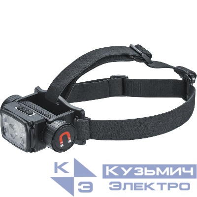 Фонарь налобный 93 880 NPT-H37-ACCU 1P50 5Вт+2XPE 3Вт li-ion 1.2А.ч сенсорный NAVIGATOR 93880