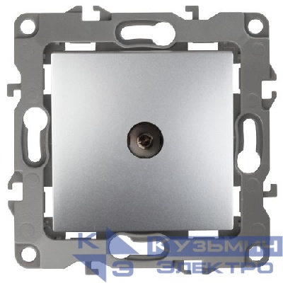 Розетка телевизионная проходная TV Эра12 12-3102-03 IP20 алюм. Эра Б0027433