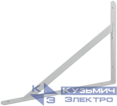 Уголок-кронштейн усиленный 400х280мм бел. FIT 66088