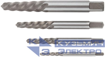 Набор экстракторов Профи быстрорежущая HSS сталь 4шт FIT 36448