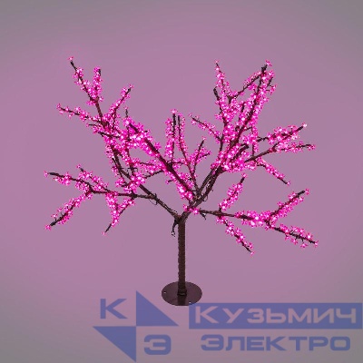 Дерево светодиодное "Сакура" 1.5м d кроны 1.8м LED роз. IP65 понижающ. трансф. в компл. Neon-Night 531-108