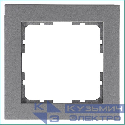 Рамка 1-м G-Classic алюм. Jasmart G1001S