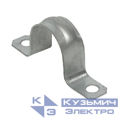 Скоба крепежная двухлапковая d25-26мм метал. (уп.10шт) PROxima EKF sm-2-25-26-r