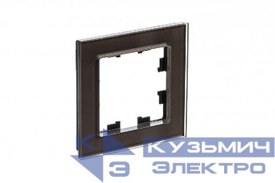 Рамка 1-м AtlasDesign Nature стекло мокко SE ATN320601