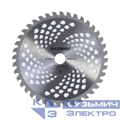 Нож TBS-40 D230х25.4мм толщина 1.3мм 40 зубьев PATRIOT 809115225