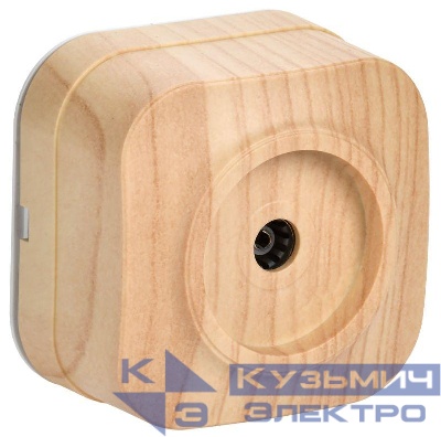 Розетка телевизионная TV 1-м ОП Glory РТВ20-ХС сосна IEK EAH10-K34