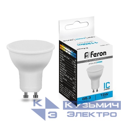 Лампа светодиодная LB-960 13Вт MR16 6400К GU10 230В FERON 38193