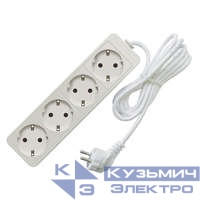 Удлинитель 4х5м с заземл. 10А IP20 2.2кВт ПВС Союз 481S-9405