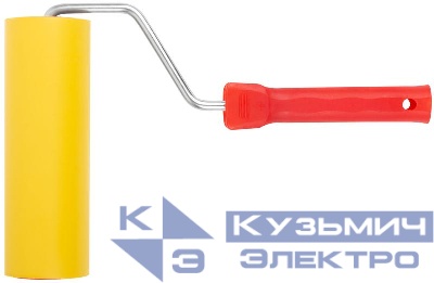 Валик прижимной для обоев 180мм резиновый КУРС 02978