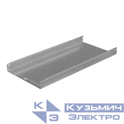 Лоток листовой неперфорированный 500х80 L3000 сталь 1.5мм "БЫСТРЫЙ МОНТАЖ ПЛЮС" LNplus80-500-1.5-3000 HD гор. оцинк. КМ PL1298