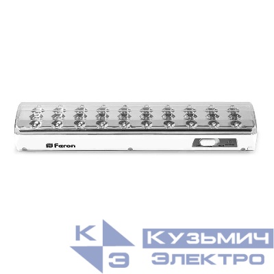 Светильник EL21 40 LED DC аккумуляторный бел. FERON 12903