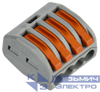 Клемма строительно-монтажная СМК 222-414 (уп.4шт) IEK UKZ20-414-004