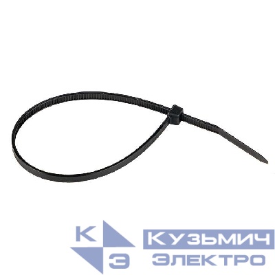 Хомут кабельный 3.6х370 нейл. черн. (уп.100шт) EKF plc-cb-3.6x370