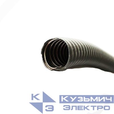 Металлорукав в ПВХ изоляции d50мм без протяжки сер. (уп.20м) Урал Пак МР-0001750-020