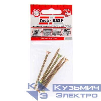 Саморез ШУж 5.0х70 потайной головкой (уп.6шт) Tech-Krep/Zitar 102513