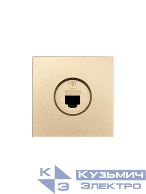 Розетка телефонная евро СП ZIMA IP20 зол. LEZARD 704-3688-137