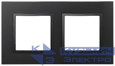 Рамка 2-м Elegance 14-5012-05 Classic антрацит Эра Б0060580