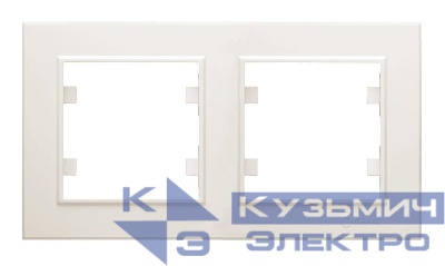 Рамка 2-м Karea горизонт. крем. Makel 56010702