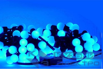 Гирлянда "Шарики" ILDBL050-B-E 2.4см 50 LED.7.5м син. SHLights 4690601041227