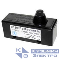 Микровыключатель МП 2102Л УХЛ3 исп. 03 IP00 толкатель с увеличенным рабочим ходом базовый винты Электротехник ET006840
