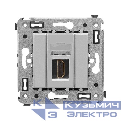Розетка HDMI 1-м СП Avanti "Закаленная сталь" тип А-А DKC 4404253