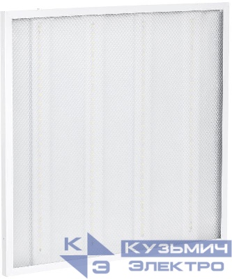 Светильник светодиодный ДВО 6572-P 45Вт 6500К 595х595х20 универс. рассеив. призма с драйвером панель IEK LDVO2-6572-45-6500-K01