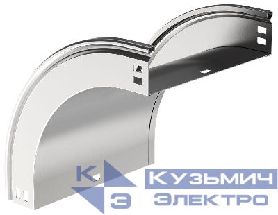Угол для лотка плавный 90град. 300х50 В20 ESCA В20 IEK CPV41-0-90-050-300