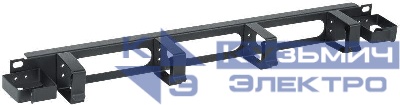 Органайзер кабельный 19 дюйм 1U 2 боковых горизонт. и 4 вертик. кольца черн. ITK CO05-1M6R