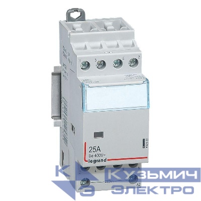 Контактор мод. 25А/4п 4НО 230В CX3 Leg 412535