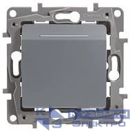 Выключатель карточный 1-кл. СП Etika 2А IP20 с выдержкой времени и подсветкой для гостиничных номеров механизм алюм. IEK 672493