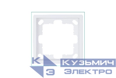 Рамка 1-м СП FD бел. глянцевый Jasmart FD1001W