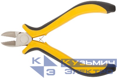 Бокорезы "мини" Профи никелированное покрытие черн./желт.мягкие ручки 115мм FIT 51631