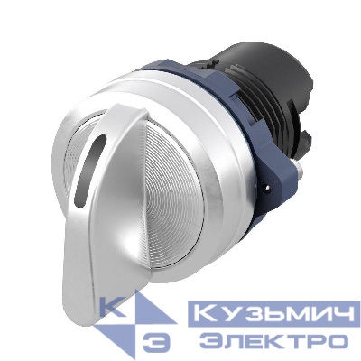 Головка переключателя на 3 положения с возвратом стандартная ручка алюм. черн. DKC M22S-M3A