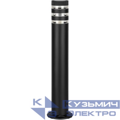 Светильник "Адрия" GBF-102-BL-0600 max 30Вт E27 IP54 230В 600х132х90 уличный напольн. черн. Эра Б0069598